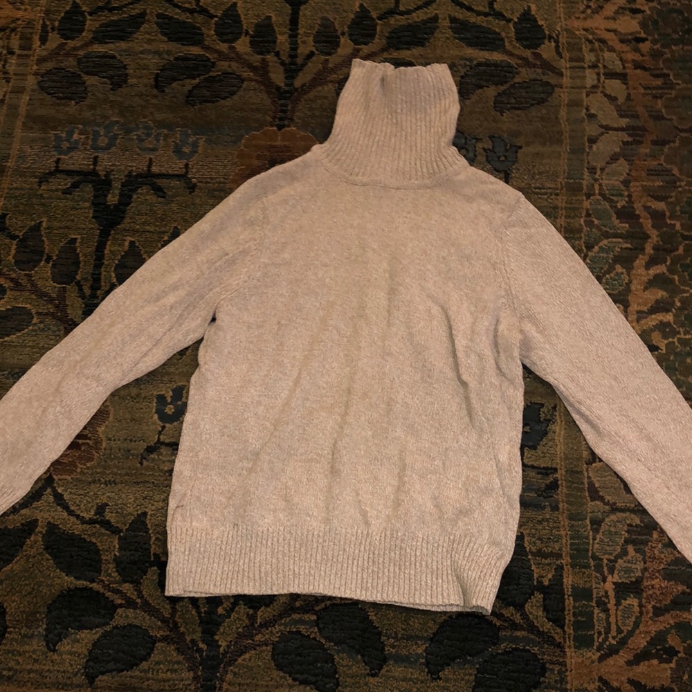Turtleneck Tan Sweater